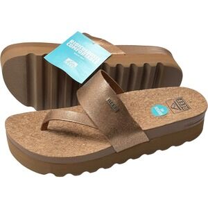 Reef Cushion Sol Hi Sandals - New Womens Size 9 Copper / Tan - #47929-ZZ3